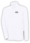 Main image for Antigua Los Angeles Lakers Mens White Metallic Logo Hunk Long Sleeve 1/4 Zip Pullover