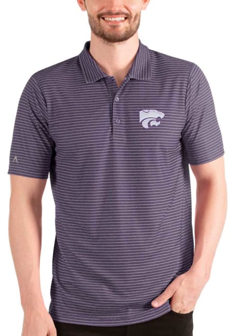 Mens K-State Wildcats Purple Antigua Esteem Short Sleeve Polo Shirt
