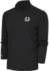Main image for Antigua Dallas Mavericks Mens Grey Metallic Logo Tribute Long Sleeve 1/4 Zip Pullover