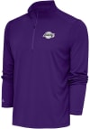 Main image for Antigua Los Angeles Lakers Mens Purple Metallic Logo Tribute Long Sleeve 1/4 Zip Pullover