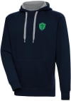 Main image for Antigua Seattle Sounders FC Mens Navy Blue Victory Long Sleeve Hoodie