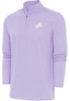Main image for Antigua Detroit Lions Mens Purple Hunk Long Sleeve 1/4 Zip Pullover