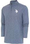 Main image for Antigua Minnesota Vikings Mens Navy Blue Hunk Long Sleeve 1/4 Zip Pullover
