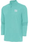 Main image for Antigua New York Giants Mens Green Hunk Long Sleeve Qtr Zip Pullover