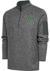 Main image for Antigua Dartmouth Big Green Mens Grey Fortune Long Sleeve 1/4 Zip Fashion Pullover