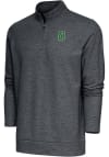 Main image for Antigua Dartmouth Big Green Mens Charcoal Gambit Long Sleeve 1/4 Zip Pullover
