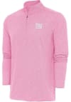 Main image for Antigua New York Giants Mens Pink Hunk Long Sleeve Qtr Zip Pullover