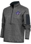 Main image for Antigua Texas Rangers Womens Grey 2023 MLB World Series Champions Fortune 1/4 Zip Pullover