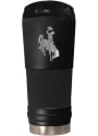 Wyoming Cowboys Stealth 24oz Powder Coated Stainless Steel Tumbler - Black