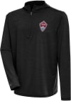 Main image for Antigua Colorado Rapids Mens Black Tidy Long Sleeve 1/4 Zip Pullover