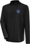 Main image for Antigua Montreal Impact Mens Black Tidy Long Sleeve Qtr Zip Pullover