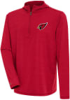 Main image for Antigua Arizona Cardinals Mens Red Tidy Long Sleeve 1/4 Zip Pullover