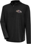 Main image for Antigua Baltimore Ravens Mens Black Tidy Long Sleeve 1/4 Zip Pullover