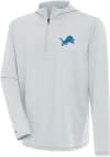 Main image for Antigua Detroit Lions Mens Grey Tidy Long Sleeve 1/4 Zip Pullover