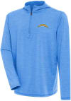 Main image for Antigua Los Angeles Chargers Mens Light Blue Tidy Long Sleeve 1/4 Zip Pullover
