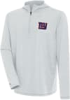 Main image for Antigua New York Giants Mens Grey Tidy Long Sleeve 1/4 Zip Pullover