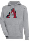 Main image for Antigua Arizona Diamondbacks Mens Grey Full Front Victory Long Sleeve Hoodie