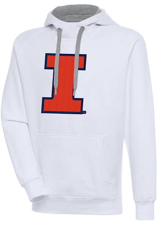 Antigua Illinois Fighting Illini Mens Full Front Victory Hoodie