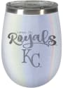 Kansas City Royals 10oz Opal Stemless Wine Stainless Steel Tumbler - White