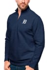 Main image for Antigua Detroit Tigers Mens Navy Blue Gambit Long Sleeve 1/4 Zip Pullover
