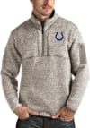 Main image for Antigua Indianapolis Colts Mens Oatmeal Fortune Long Sleeve 1/4 Zip Pullover