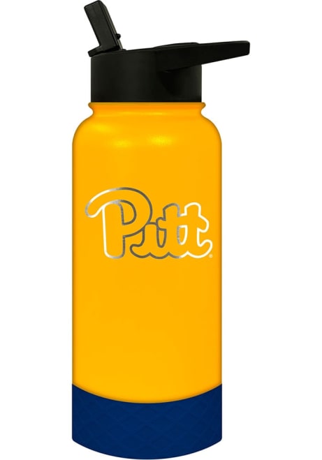 Yellow Pitt Panthers 32 oz Thirst Water Bottle