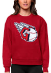 Main image for Antigua Cleveland Guardians Womens Red Victory Crew Sweatshirt