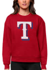 Main image for Antigua Texas Rangers Womens Red Victory Crew Sweatshirt