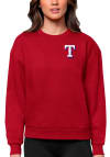 Main image for Antigua Texas Rangers Womens Red Victory Crew Sweatshirt