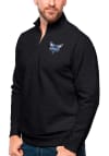 Main image for Antigua Charlotte Hornets Mens Black Gambit Long Sleeve 1/4 Zip Pullover