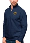 Main image for Antigua Denver Nuggets Mens Navy Blue Gambit Long Sleeve 1/4 Zip Pullover