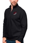 Main image for Antigua Portland Trail Blazers Mens Black Gambit Long Sleeve 1/4 Zip Pullover