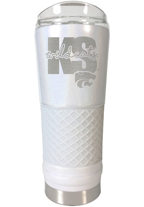 White K-State Wildcats 24 oz Opal Stainless Steel Tumbler