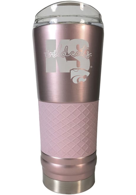 Pink K-State Wildcats 24 oz Rose Stainless Steel Tumbler