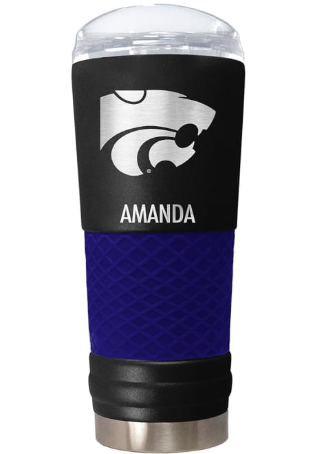Purple K-State Wildcats Personalized 24 oz Team Color Stainless Steel Tumbler
