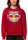 Main image for Antigua New York Red Bulls Womens Red Victory Crew Sweatshirt