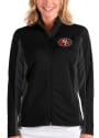 San Francisco 49ers Womens Antigua Passage Medium Weight Jacket - Black