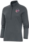Main image for Antigua  Womens Charcoal Epic 1/4 Zip Pullover