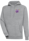 Main image for Antigua LSU Tigers Mens Grey 2023 CWS Champions Victory Long Sleeve Hoodie