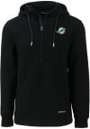 Main image for Cutter and Buck Miami Dolphins Mens Black Roam Long Sleeve Hoodie