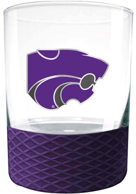 Purple K-State Wildcats 14oz Comissioner Rock Glass