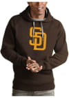 Main image for Antigua San Diego Padres Mens Brown Victory Long Sleeve Hoodie