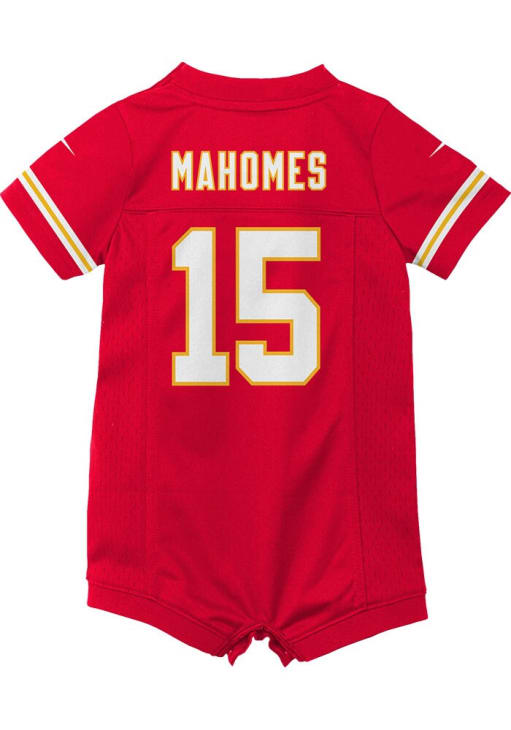 Patrick Mahomes Kansas City Chiefs Baby Red Nike Romper Football Jersey