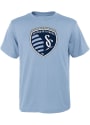 Sporting Kansas City Youth Primary Logo T-Shirt - Light Blue