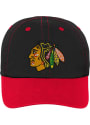 Chicago Blackhawks Baby Chainstitch Slouch Adjustable Hat - Black