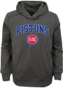 Detroit Pistons Youth Loose Ball Hooded Sweatshirt - Charcoal