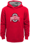 Main image for Ohio State Buckeyes Youth Red Prime Long Sleeve Hoodie