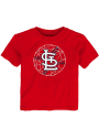 St Louis Cardinals Toddler Digi Ball T-Shirt - Red