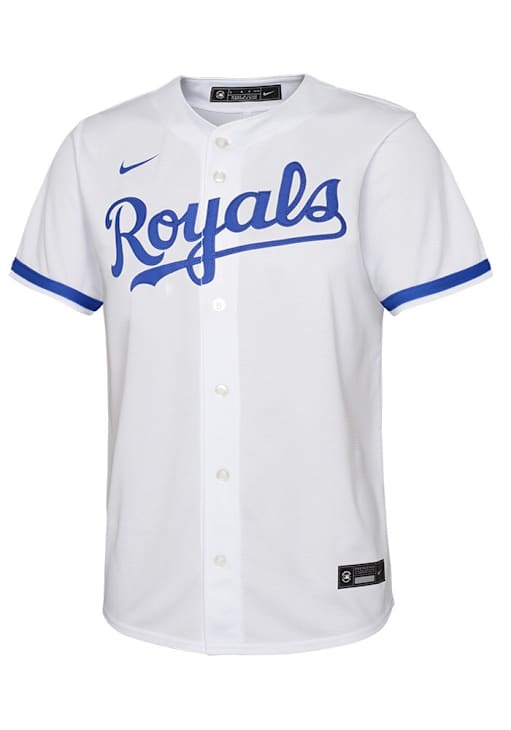 Kansas City Royals Salvador Perez Youth White Home Baseball Jersey