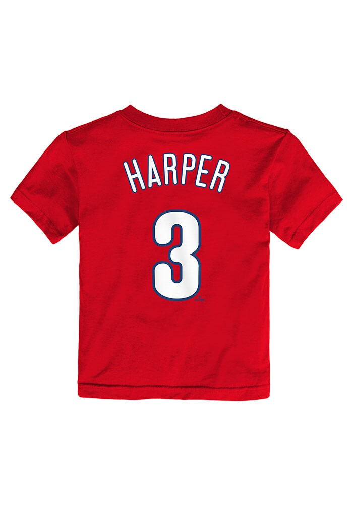 Bryce Harper Philadelphia Phillies Infant Name and Number Short Sleeve  T-Shirt Red